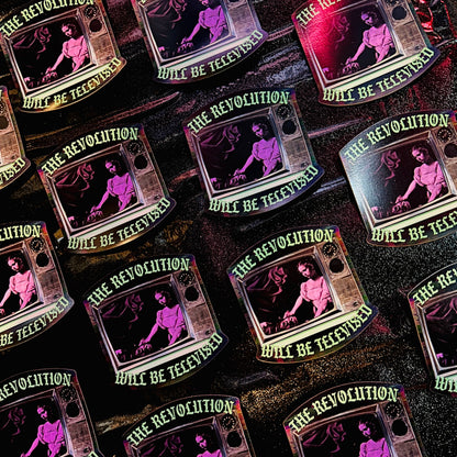 "Revolution Will Be Televised" Feminist Magnet Gift