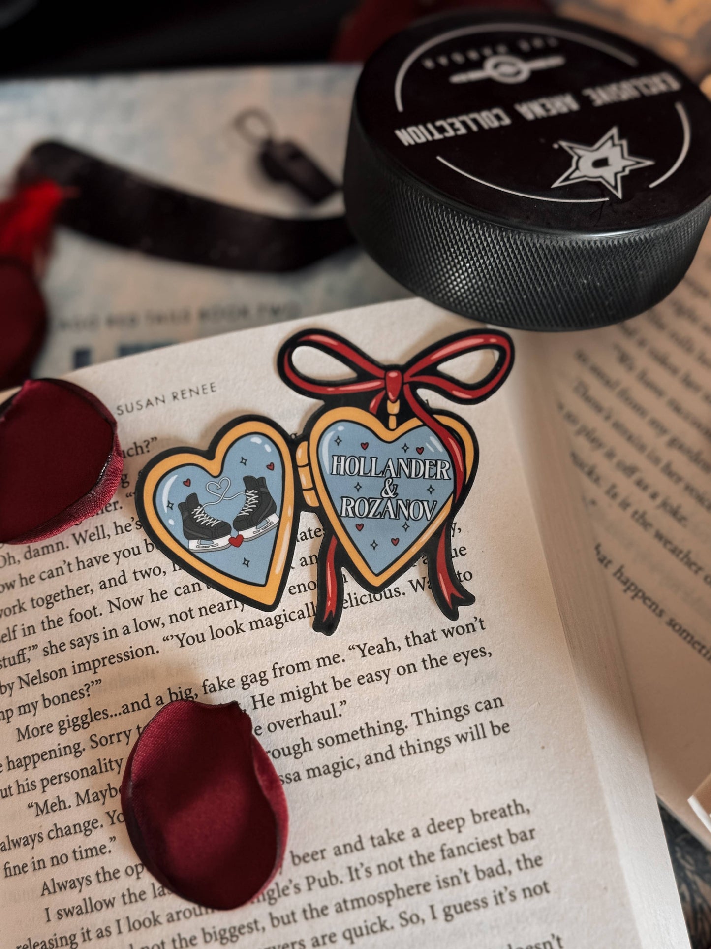 Heated Rivalry Hollander & Rozanov Hockey Romance Sticker: Holographic Stars