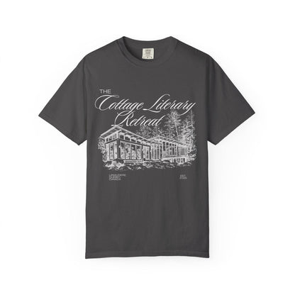 Heated Rivalry The Cottage Literary Retreat Tee: Black / XL