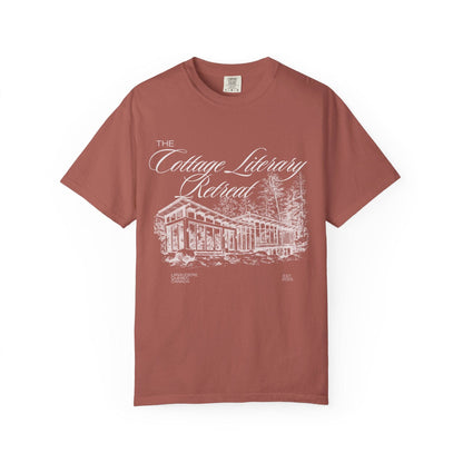 Heated Rivalry The Cottage Literary Retreat Tee: Black / XL