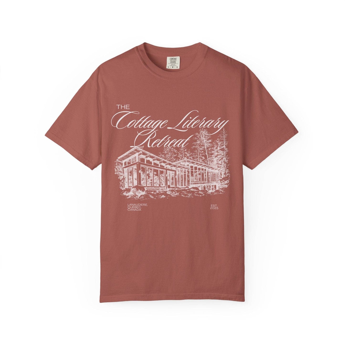 Heated Rivalry The Cottage Literary Retreat Tee: Black / 2XL