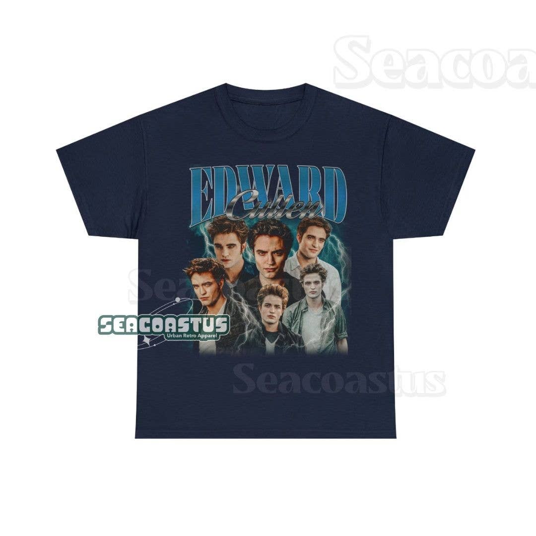 Limited Edward Cullen Vintage Graphic Unisex T-shirt: T-shirt / Black / L