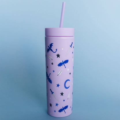 Romantasy Reader 16oz Acrylic Tumbler - Lilac