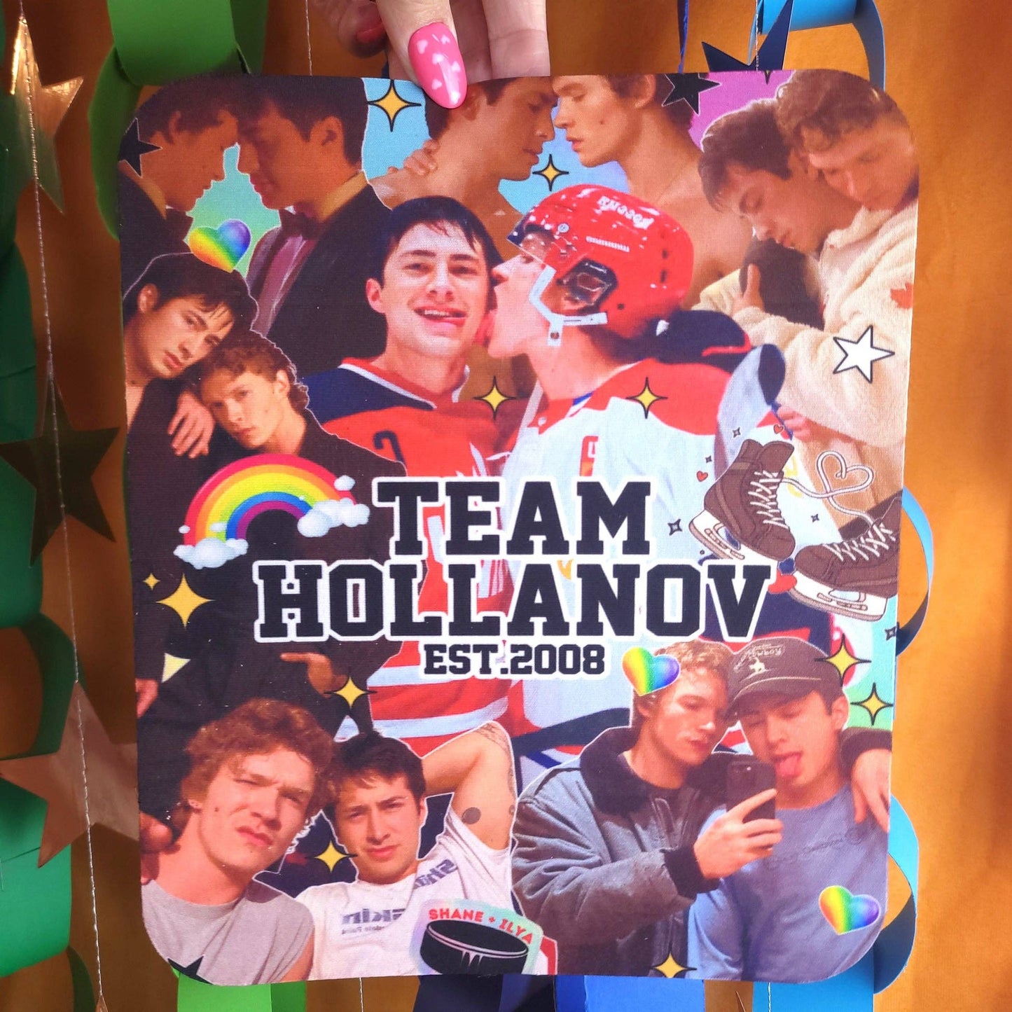Team Hollanov Heated Rivalry Mousepad: Team Hallanov