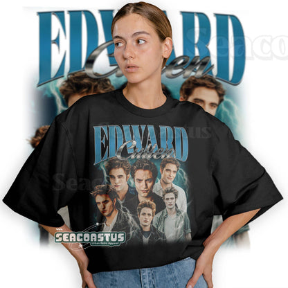 Limited Edward Cullen Vintage Graphic Unisex T-shirt: T-shirt / Black / L