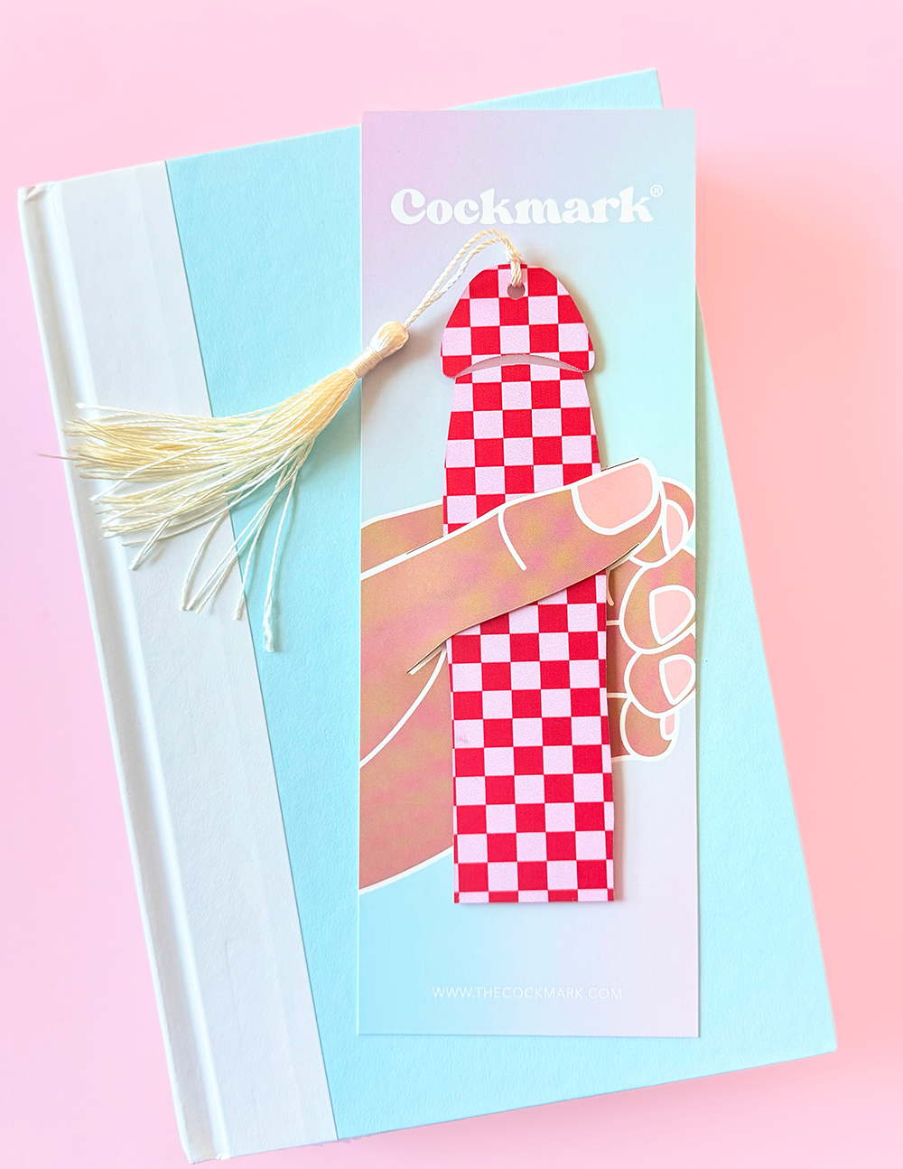 VDAY Checkered Cockmark Bookmark