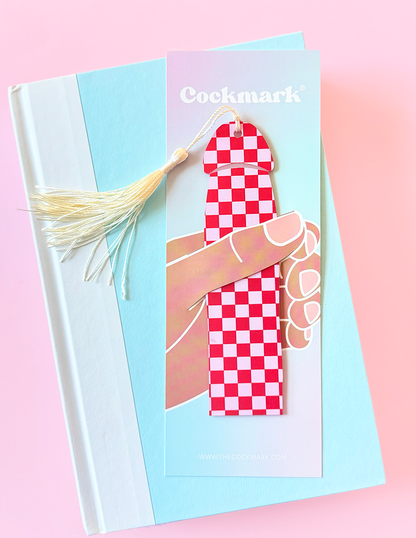VDAY Checkered Cockmark Bookmark