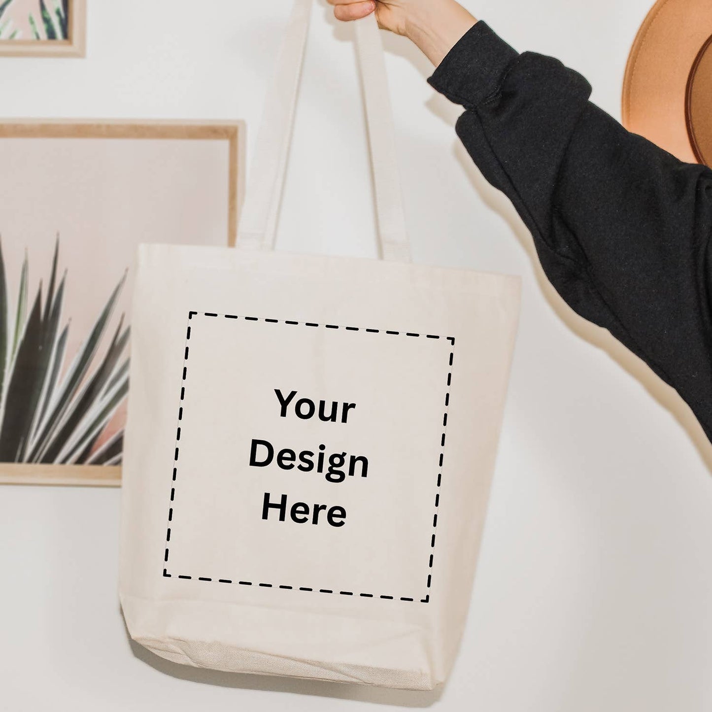 Your Custom Logo Tote Bag: Natural