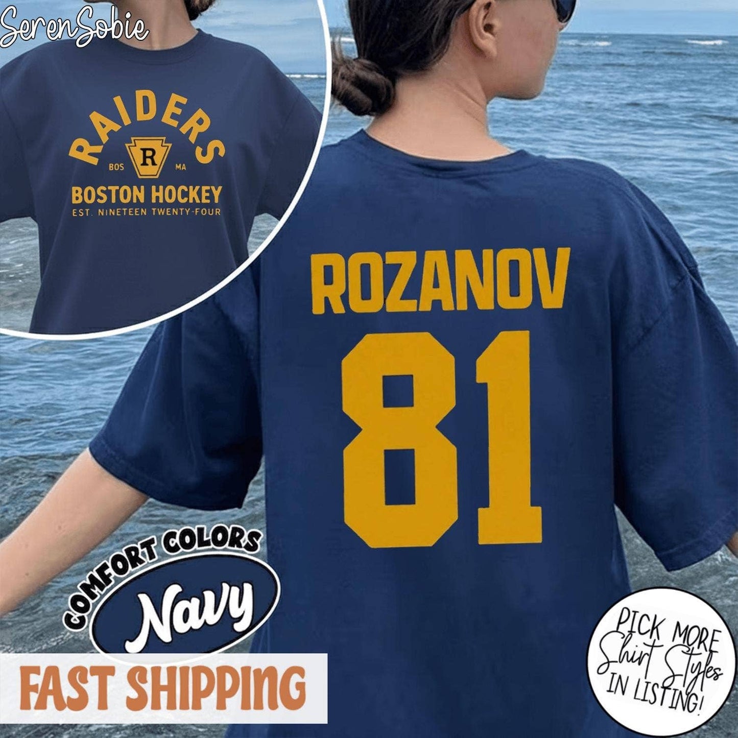 Rivalry Inspired Boston Raiders Tee: T-shirt / Black / XL