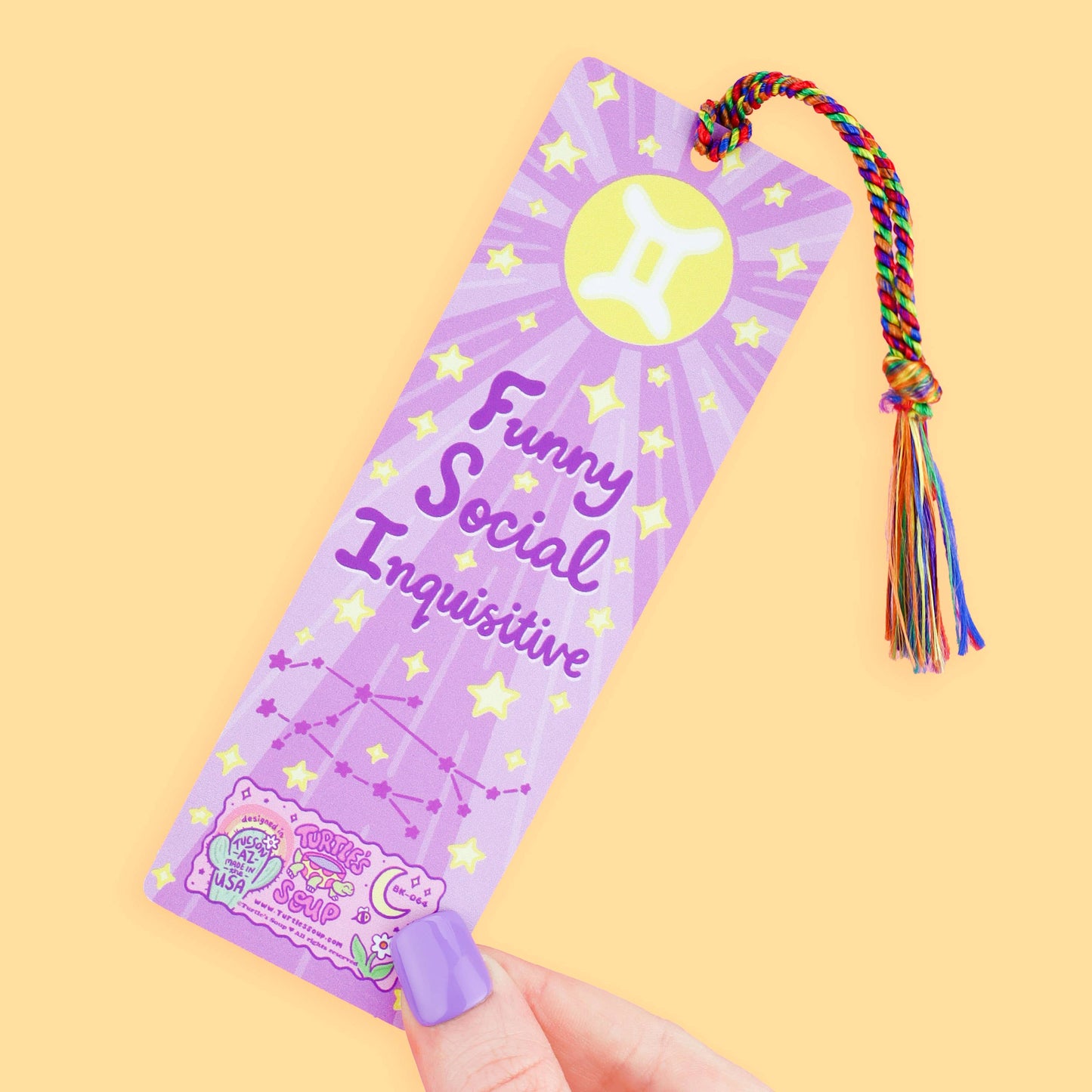 Gemini Zodiac Bookish Horoscope Bookmark with Tassel