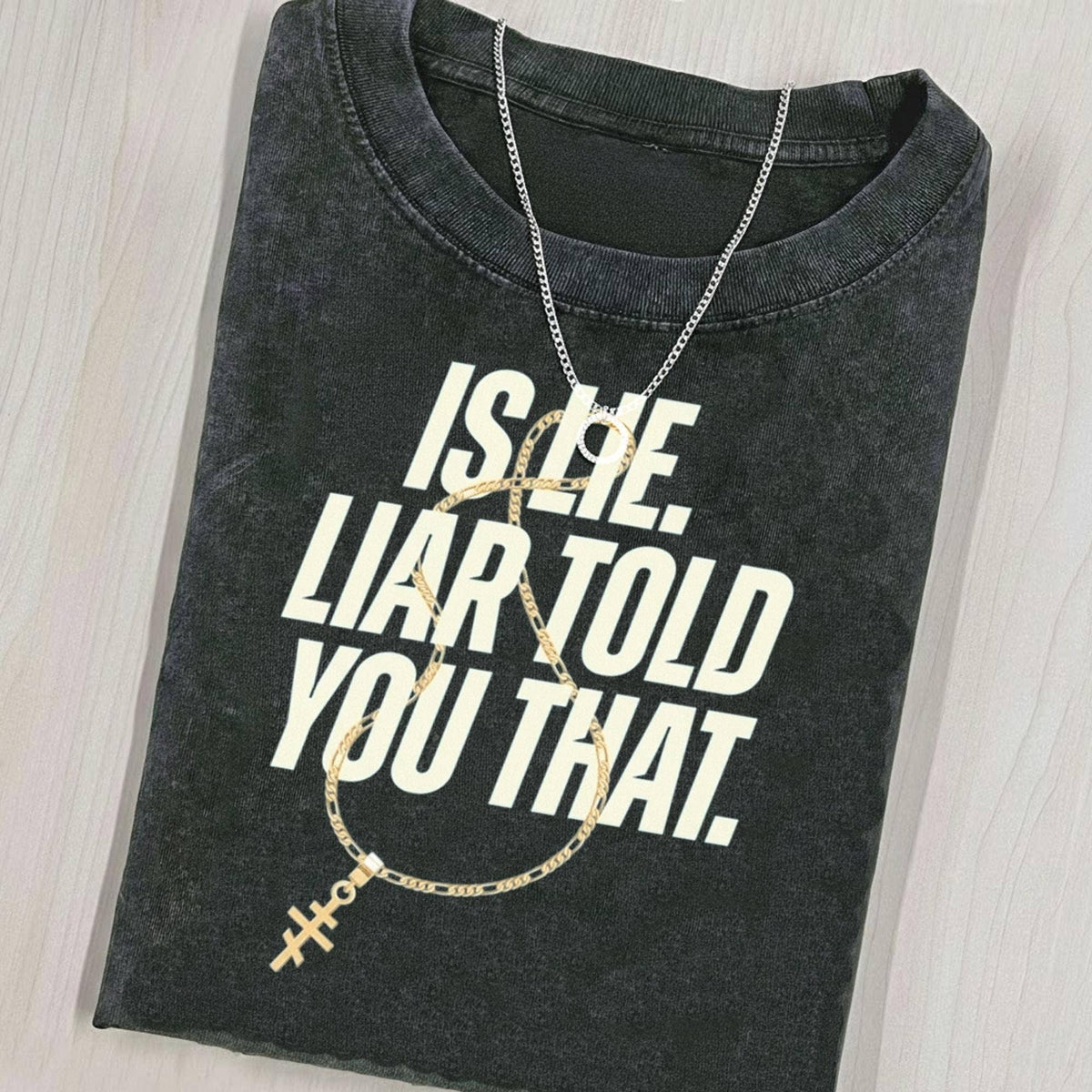 Lie Liar Hudson Williams Connor Storrie Tee Rivalry Shirt: T-shirt / Mineral Black (Colortone) / 2XL