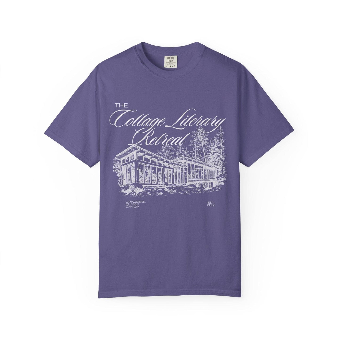 Heated Rivalry The Cottage Literary Retreat Tee: Black / XL