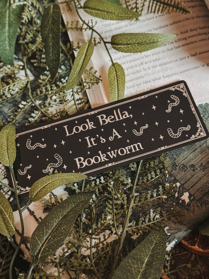 Twilight Forks, WA Foil Bookish Bookmarks: Bookworm / Tassel