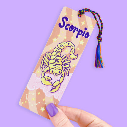 Scorpio Zodiac Bookish Horoscope Bookmark with Tassel