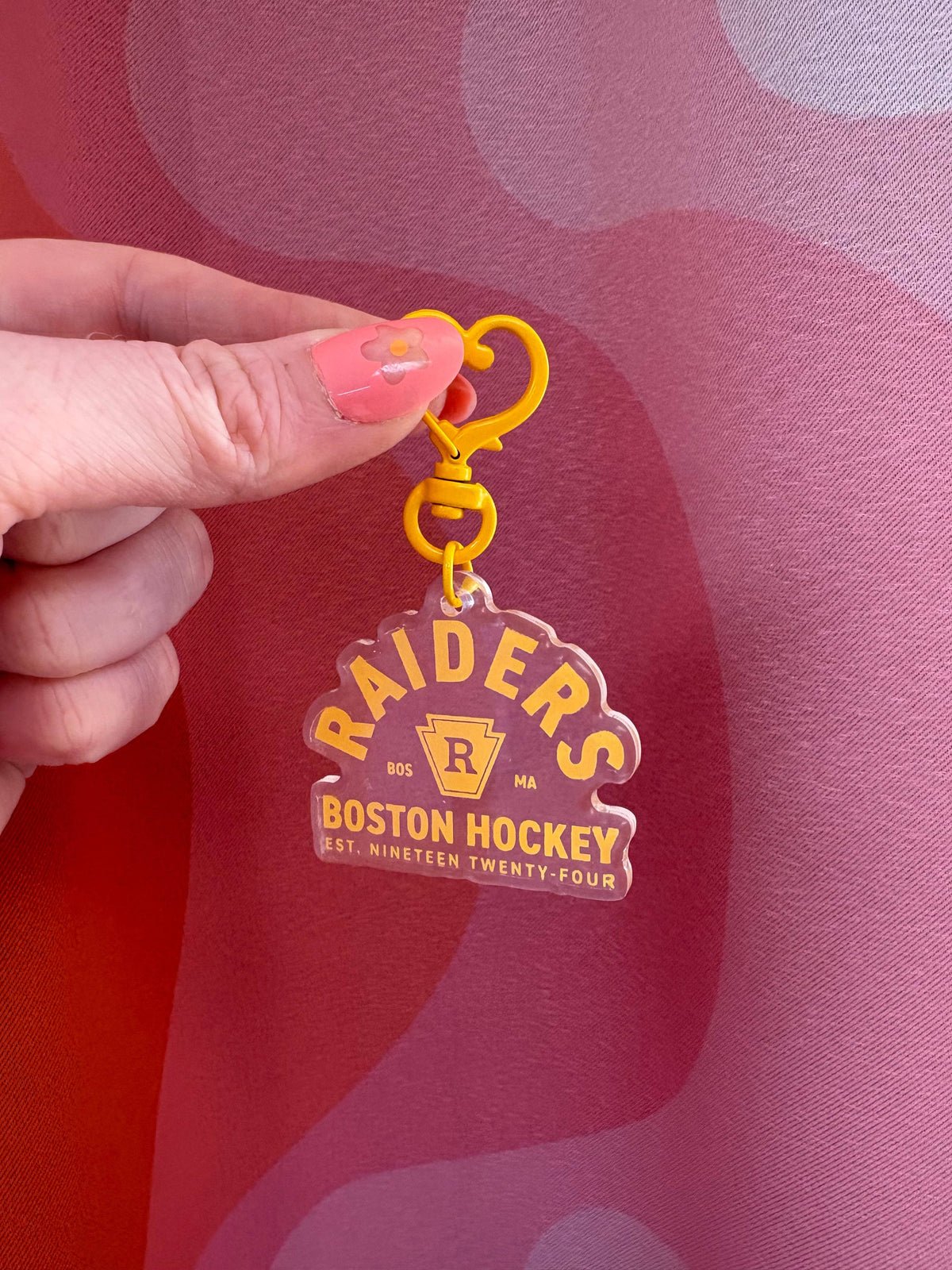Boston Raiders Heard Rivalry Bag Charm