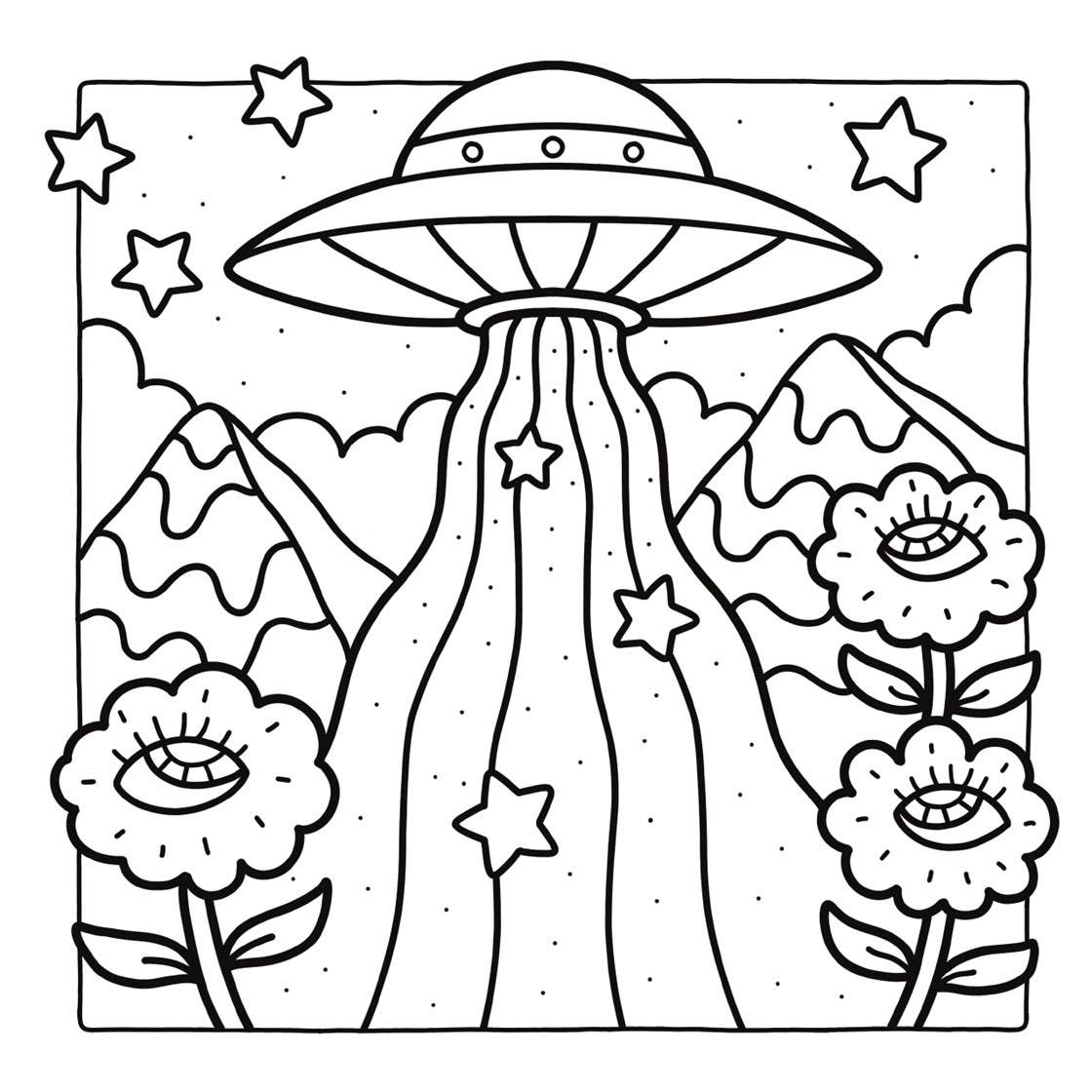 Trippy & Groovy: Bold and Easy Coloring Book: Hikaru Kotz
