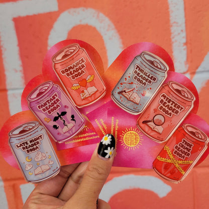What's Your Flavor - Reader Soda Pins: "Fantasy Reader Soda"