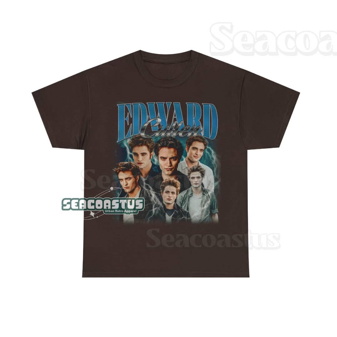 Limited Edward Cullen Vintage Graphic Unisex T-shirt: T-shirt / Black / XL