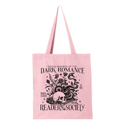 Dark Romance Readers Society Tote Bag : Natural