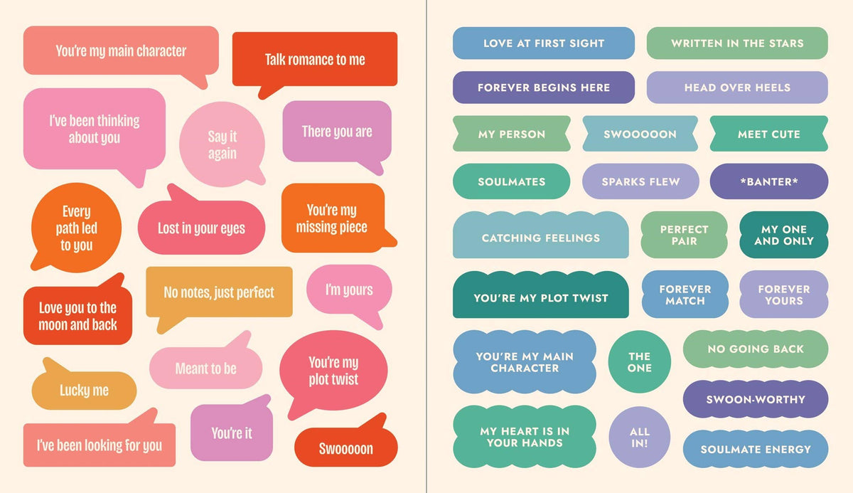 A Romance Reader's Sticker Book: Hardcover