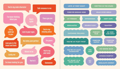 A Romance Reader's Sticker Book: Hardcover