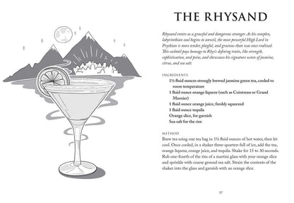 The Unofficial A Court of Thorns and Roses Cocktail Book by J.  Becker: Hardcover; 144 pages / English