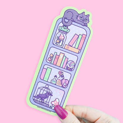 Witchy Bookshelf, Halloween, Cute, Bookmark with Tassel