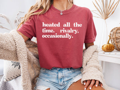 Heated Rivalry Comfort Colors Tee: T-shirt / Pepper (Comfort Colors) / XL