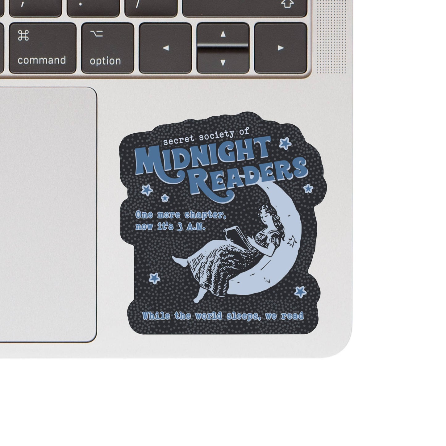 Night Reader Lit Book Lover High Quality Vinyl Sticker