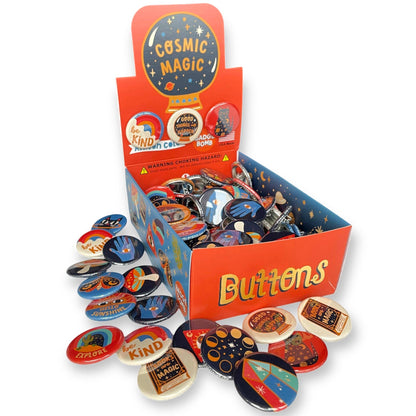 Cosmic Magic 1.25" Button Box