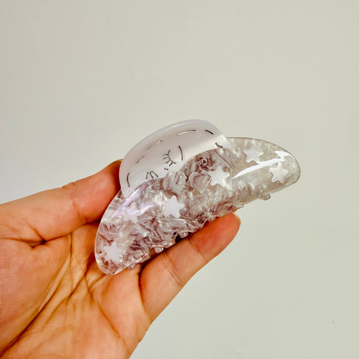 Acrylic Claw Clip, Sun Or Moon: Sun