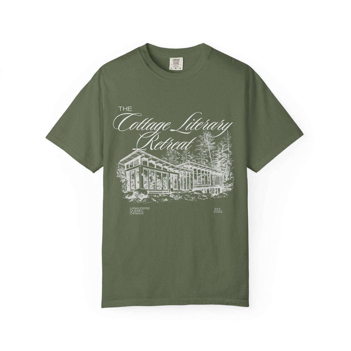 Heated Rivalry The Cottage Literary Retreat Tee: Black / XL