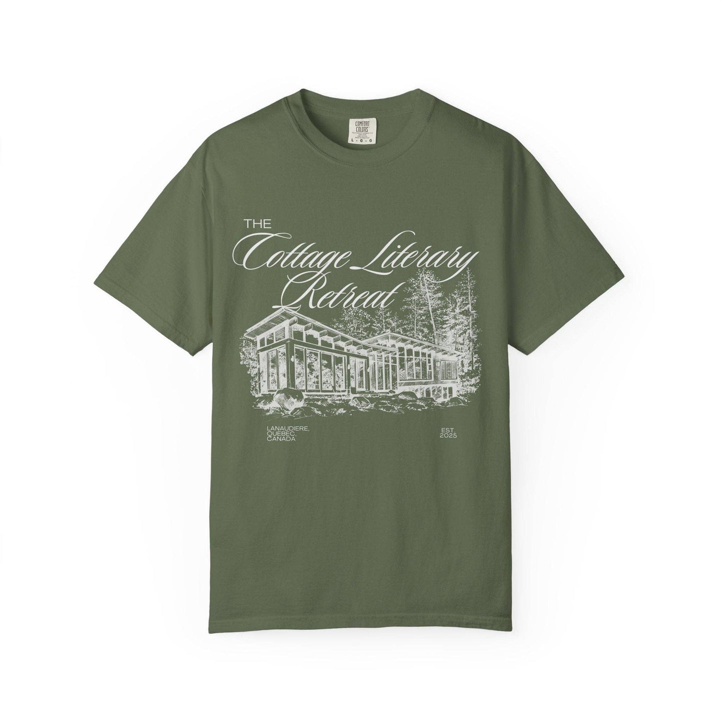 Heated Rivalry The Cottage Literary Retreat Tee: Black / 2XL