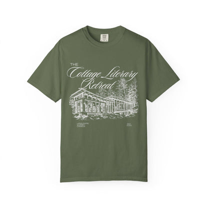 Heated Rivalry The Cottage Literary Retreat Tee: Black / 2XL