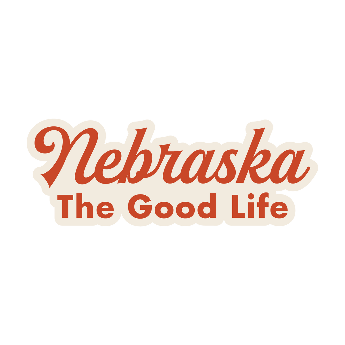 Nebraska The Good Life Sticker