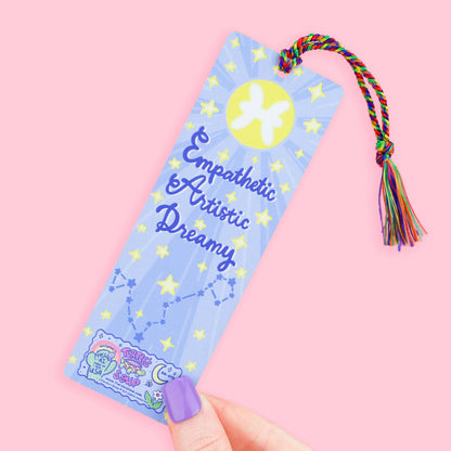 Pisces Zodiac Bookish Horoscope Bookmark with Tassel