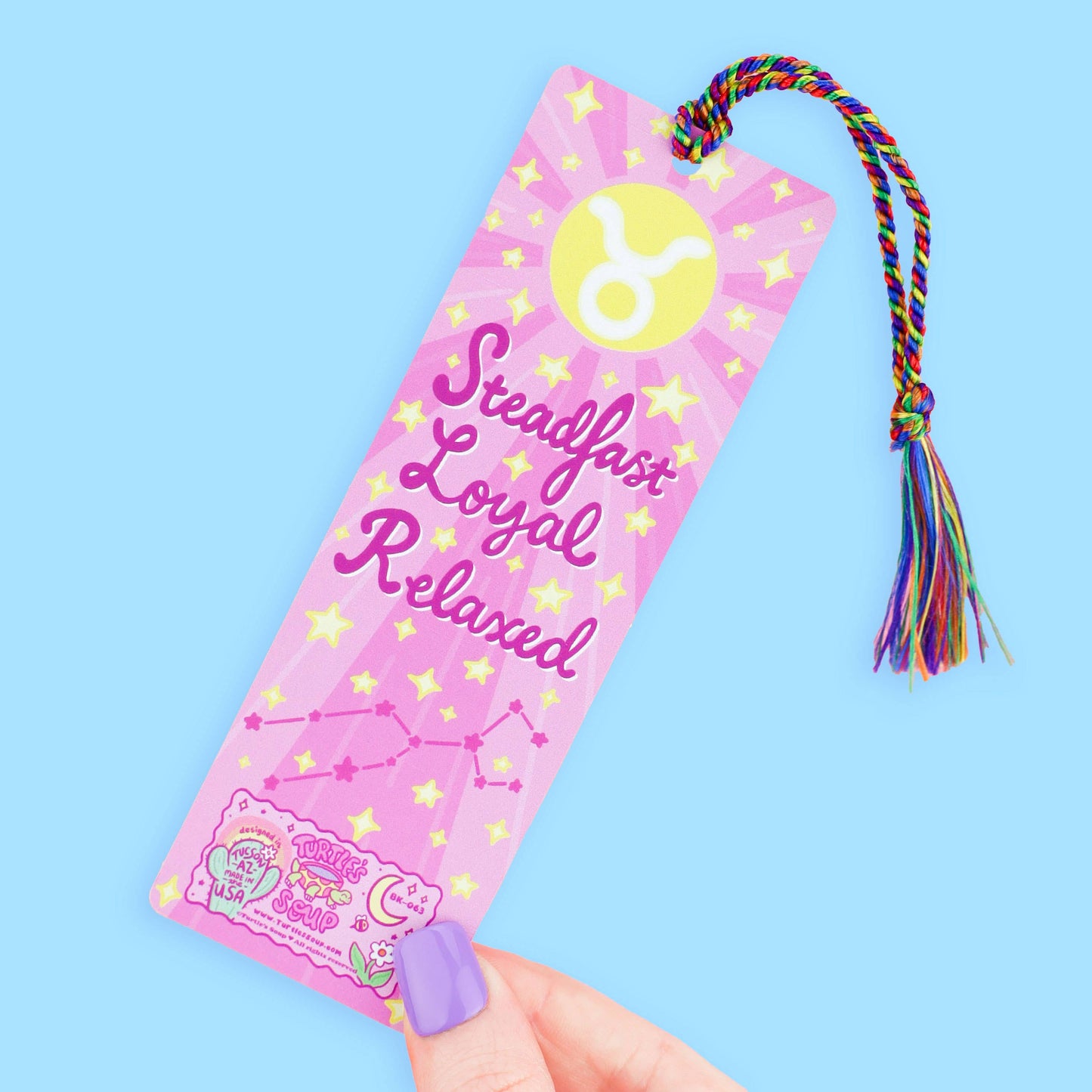 Taurus Zodiac Bookish Horoscope Bookmark with Tassel