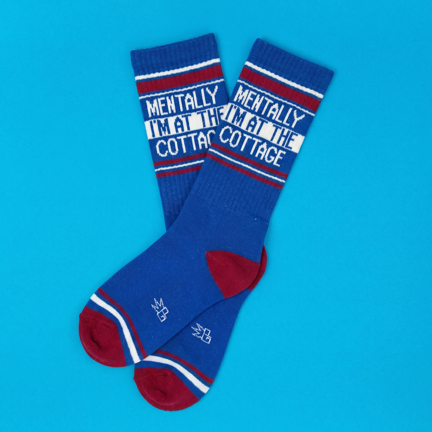 Mentally I'm At The Cottage Gym Crew Socks