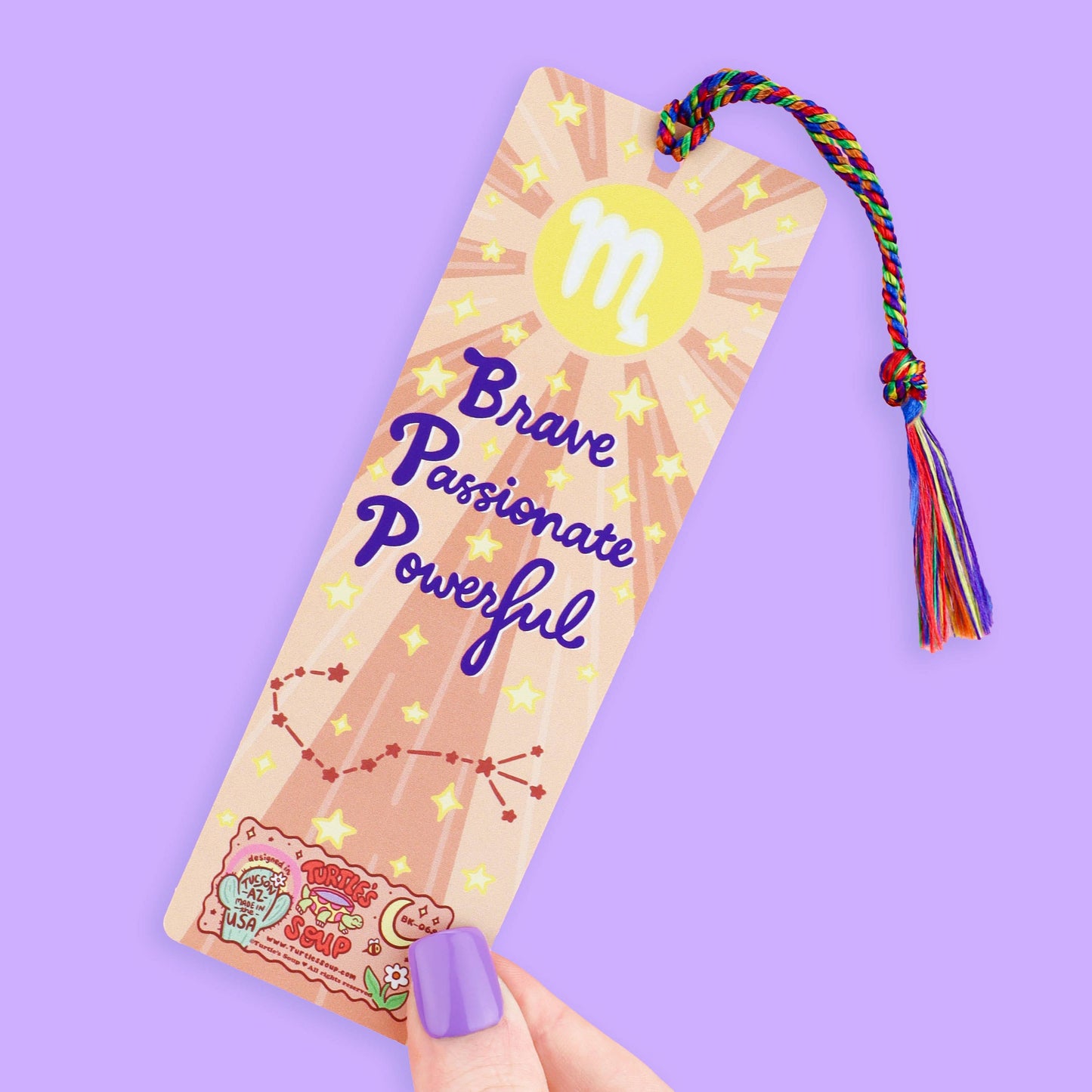 Scorpio Zodiac Bookish Horoscope Bookmark with Tassel