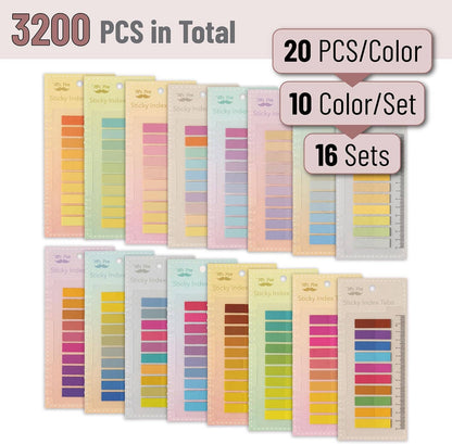 Mr. Pen Sticky Tabs - 3200 Pieces for Easy Organization