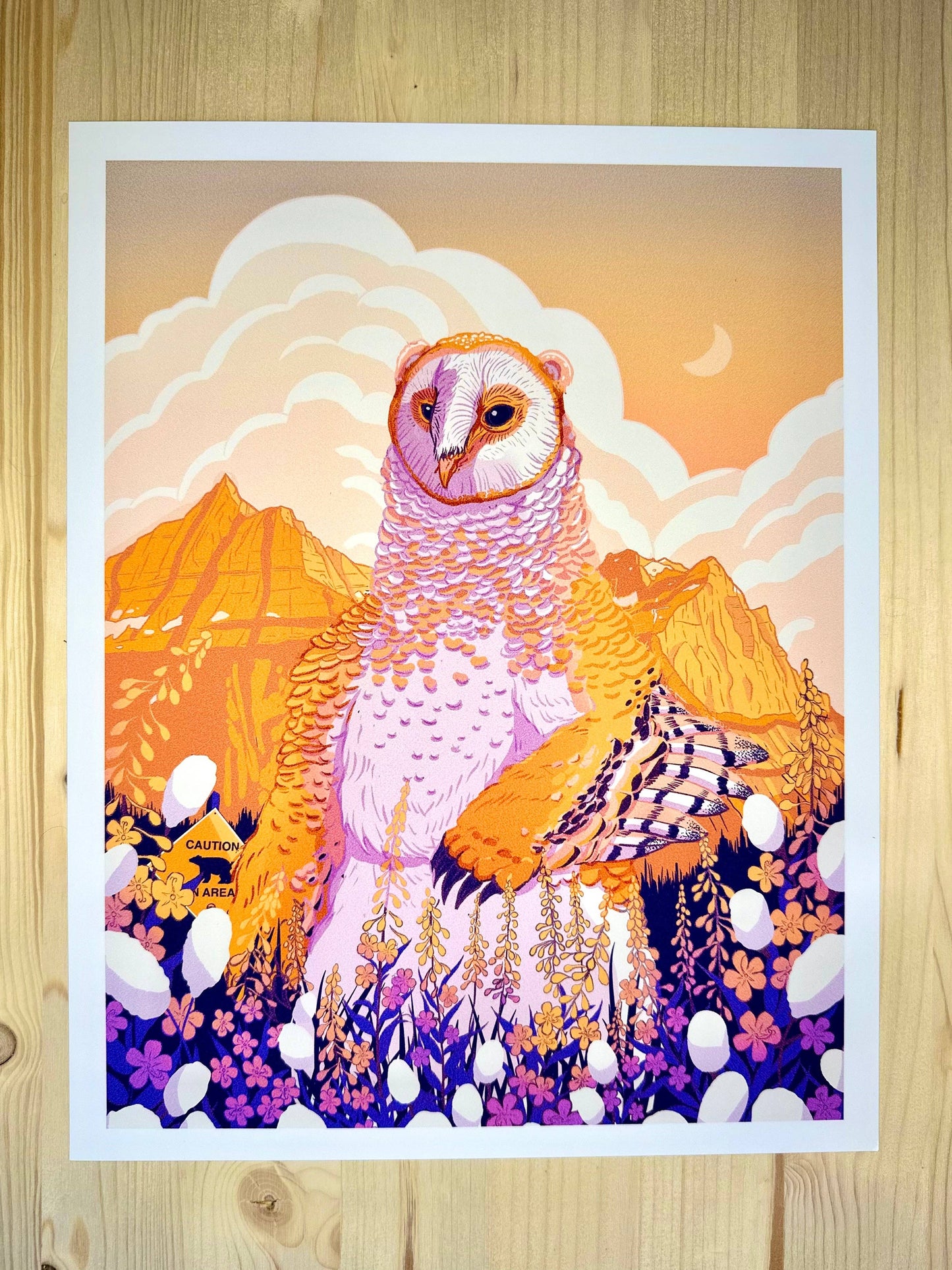 Owlbear in Glacier Print: 11x14