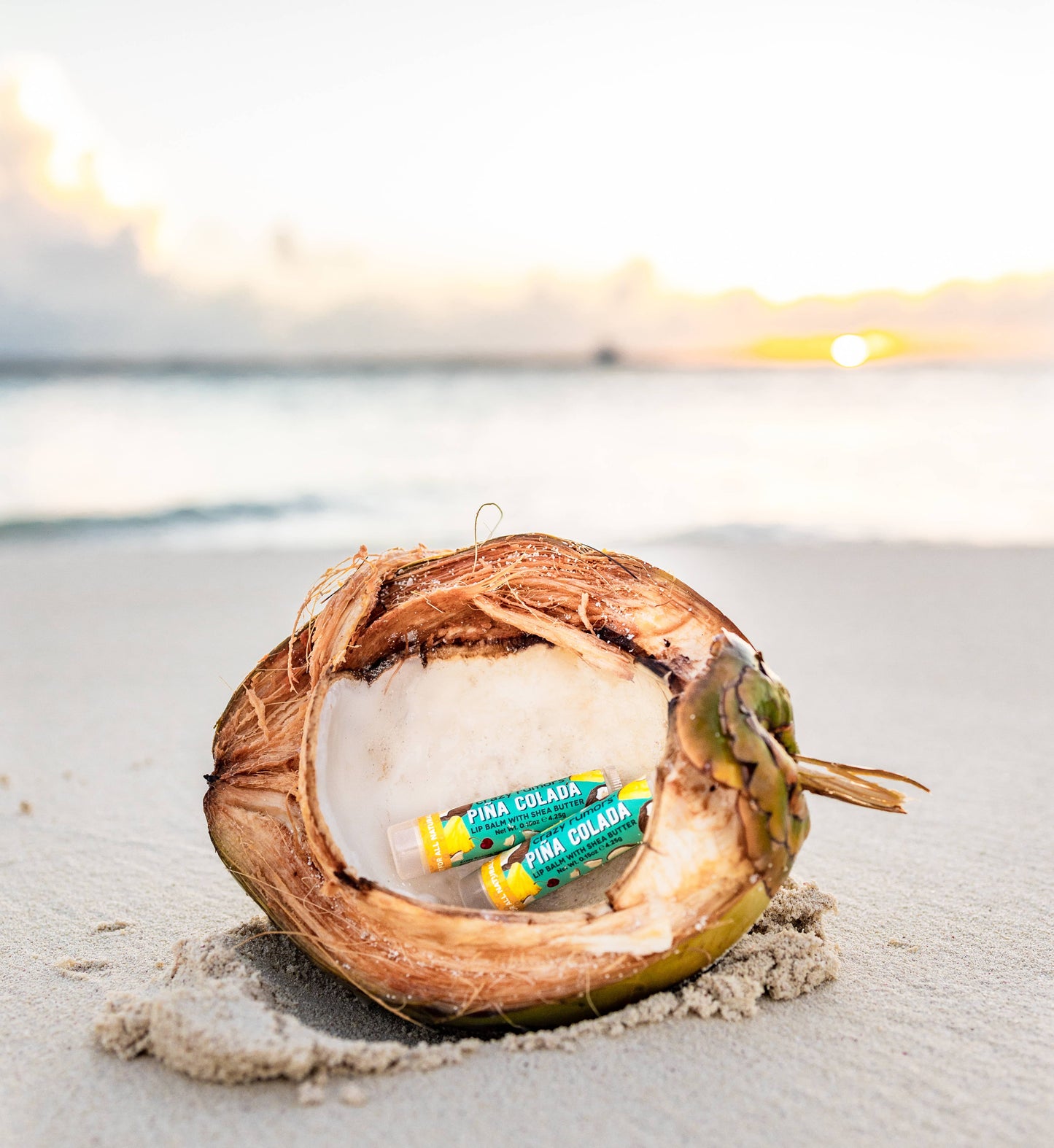 All Natural, Vegan Pina Colada Lip Balm