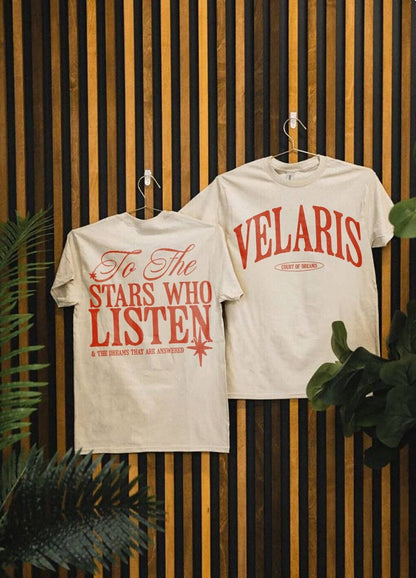 ACOTAR Comfort Colors To The Stars Velaris Night Court Tee: White / 2XL