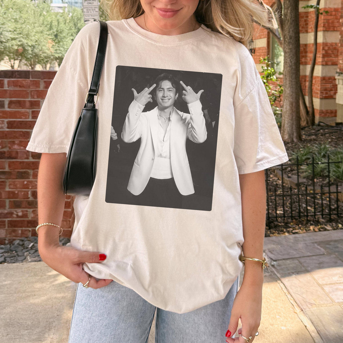 Hudson Williams Glambot Tee, Heated Rivalry Shirt: T-shirt / Ivory (Comfort Colors) / L