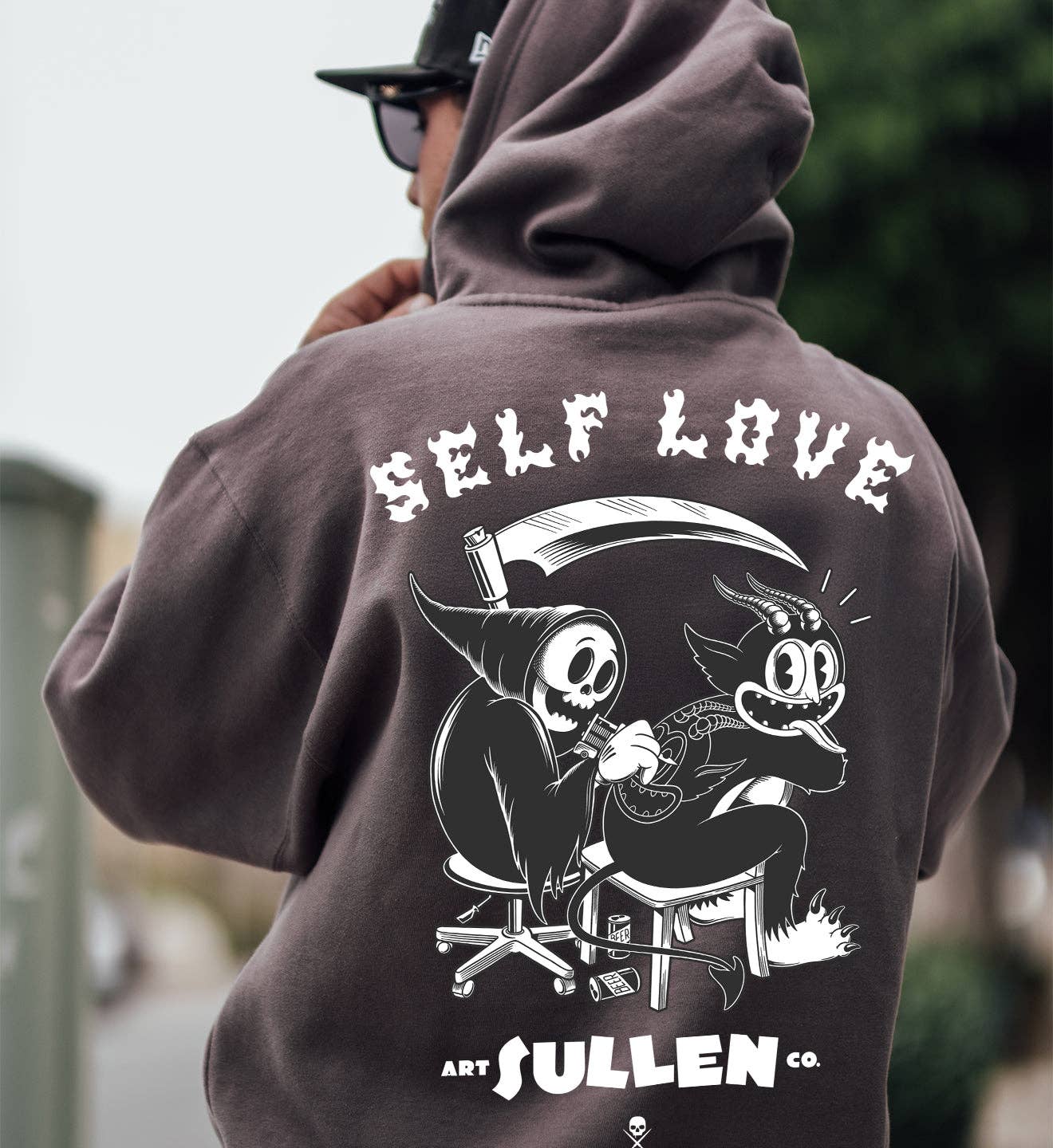 Self Love Pullover: GREY / XL