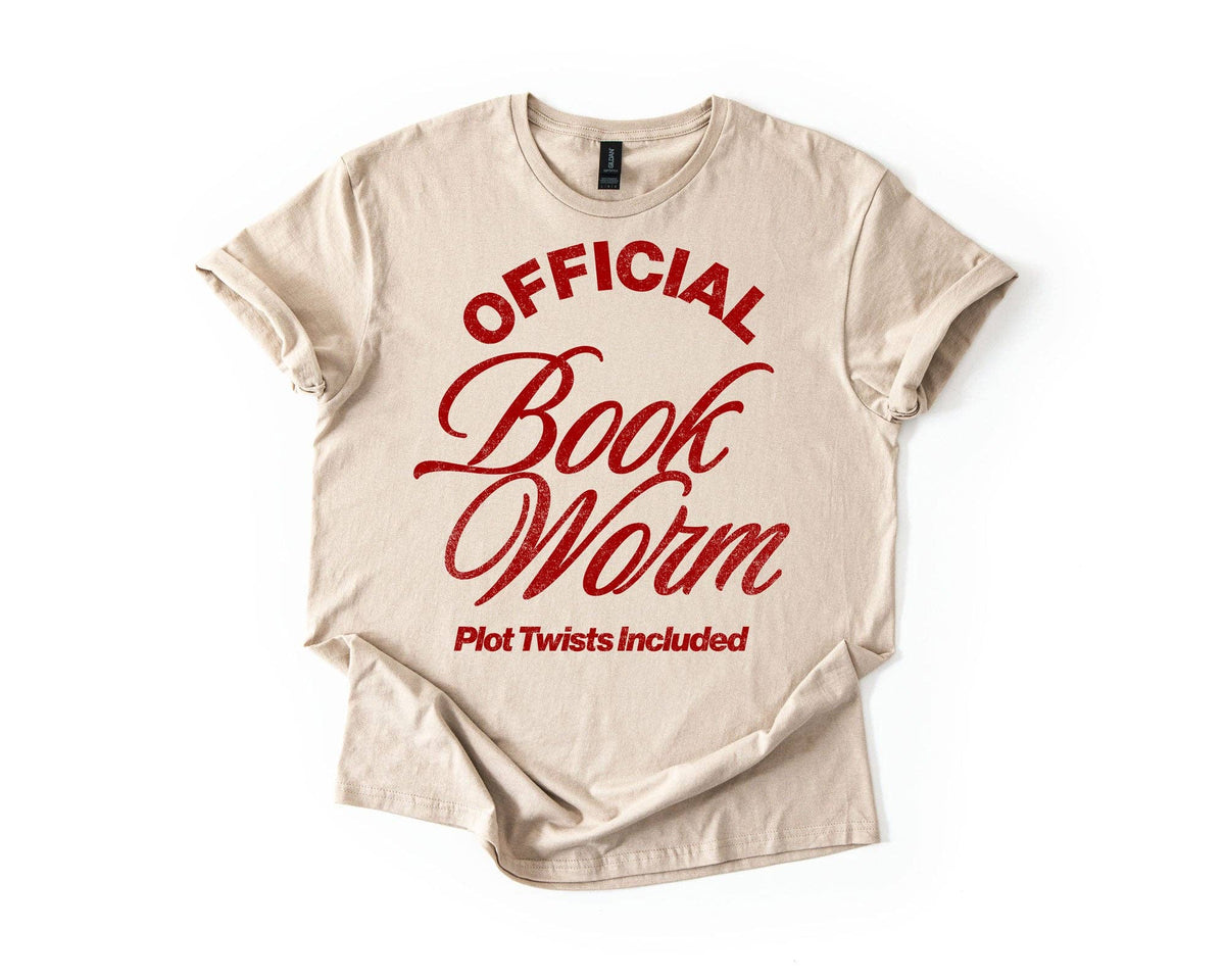 Bookworm | Graphic Tee or Sweatshirt | Book Obsessed: Sand / XL / Short