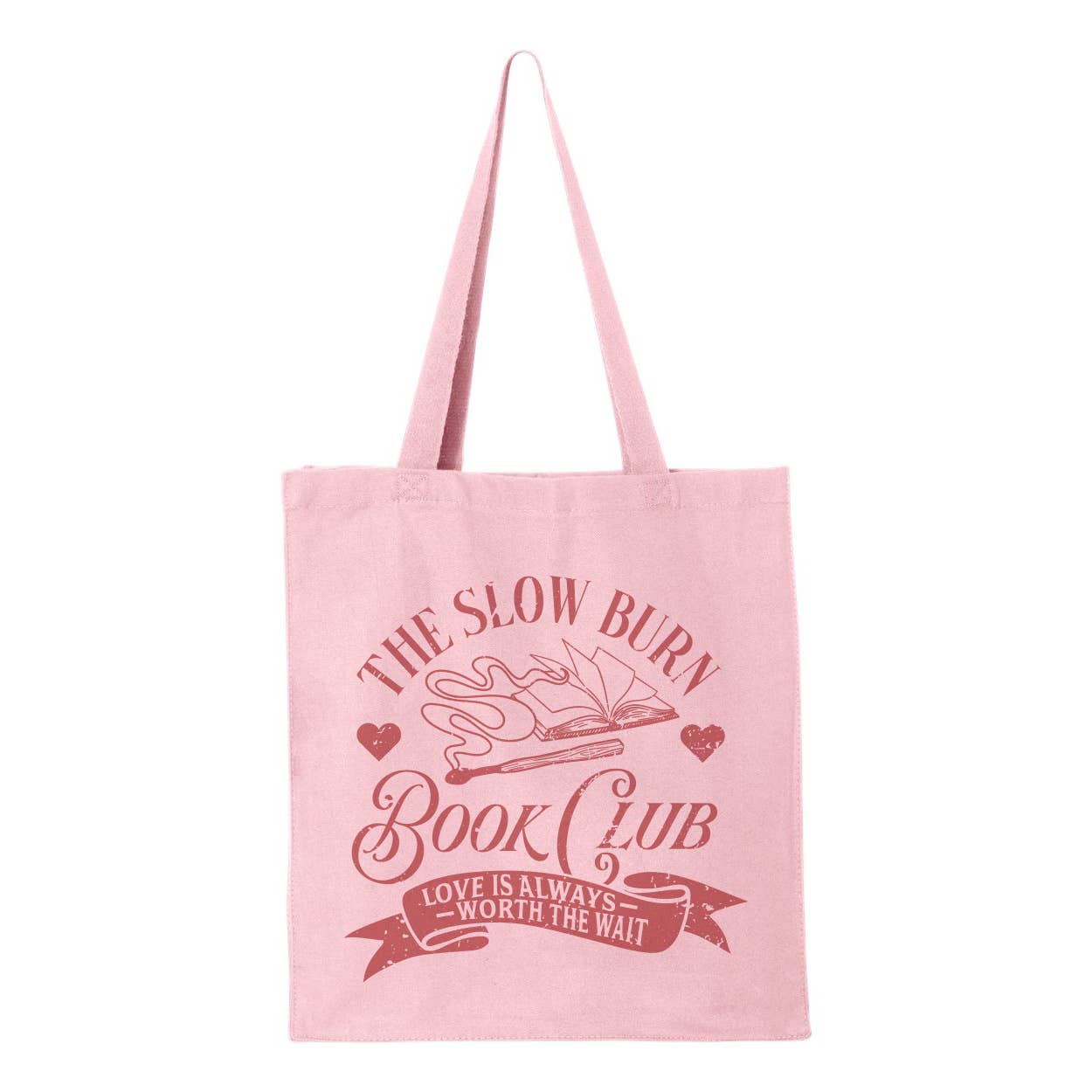 The Slow Burn Book Club Tote Bag: Natural