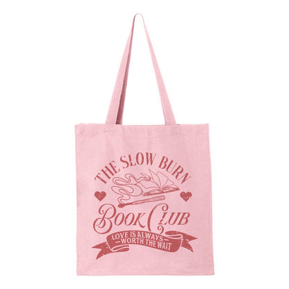 The Slow Burn Book Club Tote Bag: Natural