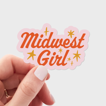Midwest Girl Sticker - state, home, local, grown, roots