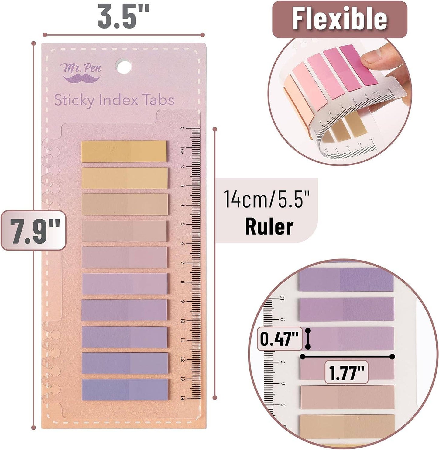 Mr. Pen Sticky Tabs - 3200 Pieces for Easy Organization